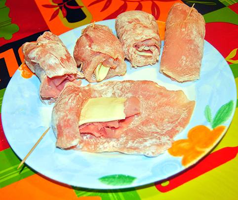 Involtini Di Pollo preparazione 1